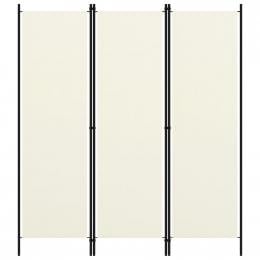 3-panel Room Divider Cream White 150x180 Cm