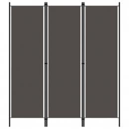 3-panel Room Divider Anthracite 150x180 Cm