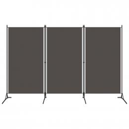 3-panel Room Divider Anthracite 260x180 Cm