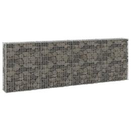 Gabion Wall With Covers Galvanised Steel 300x30x100 Cm
