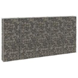 Gabion Wall With Covers Galvanised Steel 300x30x150 Cm