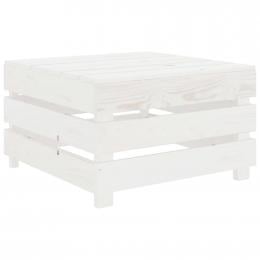 White Garden Pallet Table  Wood