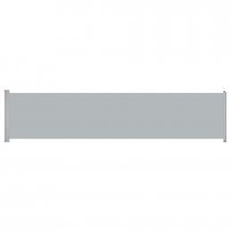 Patio Retractable Side Awning 140x600 Cm Grey