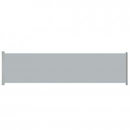 Patio Retractable Side Awning 600x160 Cm Grey