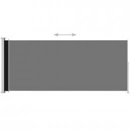 Patio Retractable Side Awning 220x500cm Black
