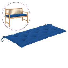 Garden Bench Cushion Blue 120x50x7 Cm Fabric