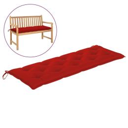 Garden Bench Cushion Red 150x50x7 Cm Fabric