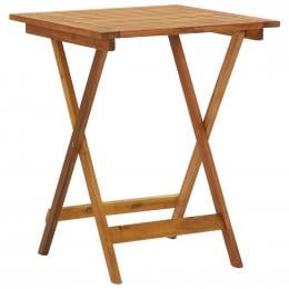 Folding Garden Table 60x60x75 Cm Solid Acacia Wood