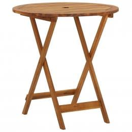 Folding Garden Table 70 Cm Solid Acacia Wood