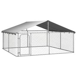 Outdoor Dog Kennel With Roof 300x300x150cm