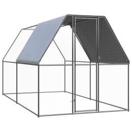 Outdoor Chicken Cage 2m x 2m x 2m Galvanised Steel