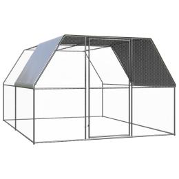Outdoor Chicken Cage 3m x 2m x 2m Galvanised Steel