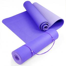 Powertrain Eco Friendly TPE Yoga Exercise Mat - Light Purple