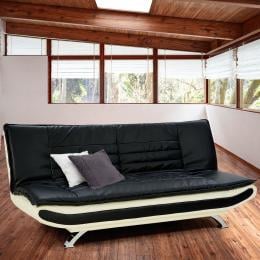 Diana Reclining Faux Leather Sofa Bed by Sarantino