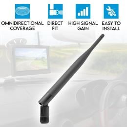 1x Aerial Digital Wireless 2.4 Ghz 5dbi Antenna RP SMA Male Connector