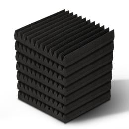 40pcs Studio Acoustic Foam Wedge 30x30CM Black