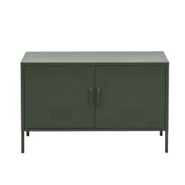 Base Metal Locker Storage Shelf Organizer Cabinet Sideboard Green