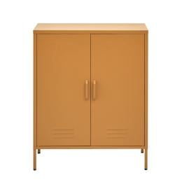 Sweet Metal Locker Storage Shelf Organizer Cabinet Sideboard Yellow