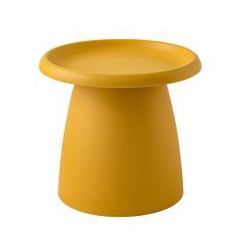 Coffee Table Mushroom Nordic Round Small Side Table 50CM Yellow