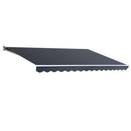 Folding Arm Awning Outdoor Awning Canopy Retractable 5mx3m Grey