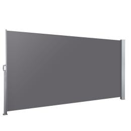 Side Awning Sun Shade Outdoor Blinds Retractable Screen 1.4x3m Grey