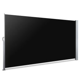 Side Awning Sun Shade Outdoor Retractable Privacy Screen 2x3m Black