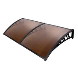 Window Door Awning Outdoor Canopy Sunshield Patio 1mx2.4m DIY Brown