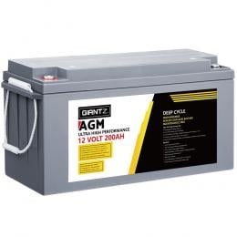 200Ah Deep Cycle Battery 12V AGM Marine Sealed Power Portable Box