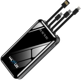 Maxxlee 20000mah Powerbank Built-in 3 Cables  Battery Charge