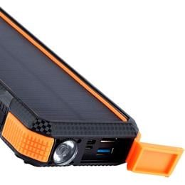 Maxxlee 20000mah Qi Wireless Charger Solar Power Bank 18W Orange