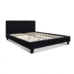 Queen Size Fabric Bed Frame - Charcoal