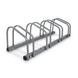 Portable Bike Parking Rack 4 Bay - Silver