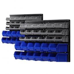 60 Bin Wall Mounted Rack Storage Tools Organiser Shed Work Bench