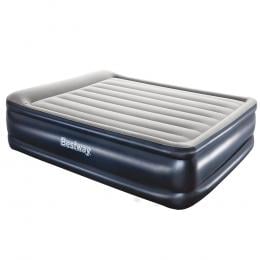Queen Air Bed Inflatable Mattress Sleeping Mat Battery Built-in Pump 203x152x46 cm