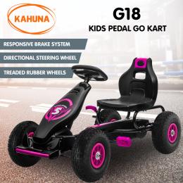 Kahuna Kids Ride On Pedal Powered G18 Go Kart - Rose Pink