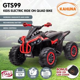 Kahuna GTS99 Kids Toy Electric Ride On Quad Bike 50W ATV - Red