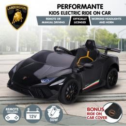 Kahuna Lamborghini Performante Electric Kids Car Remote Control - Black