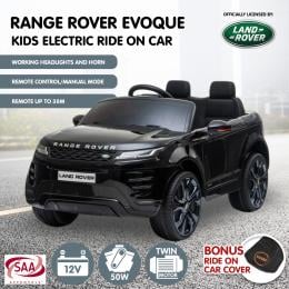 Land Rover Licensed Electric Kids Car Remote Control - Black