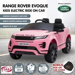 Land Rover Licensed Electric Kids Car Remote Control - Pink