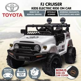 Authorized Toyota Electric Kids Ride-on FJ Cruiser - White