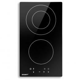 Electric Ceramic Cooktop 30cm Kitchen Cooker Top Touch Control 3-Zones