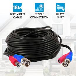 Heavy Duty BNC Video Cable 18m For 4ch 8ch Security Camera System