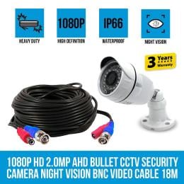 Elinz 1080p Hd 2.0mp Ahd Bullet Cctv Security Camera Night Vision