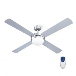 52 Ceiling Fan with Light Silver