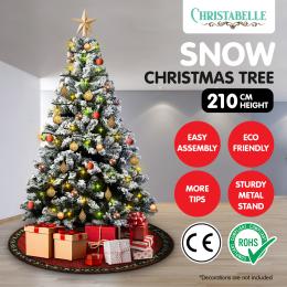 Christabelle Snow-Tipped Artificial Christmas Tree 2.1m - 1200 Tips
