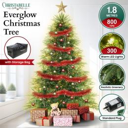 Christabelle 1.8m Prelit Everglow Fir Christmas Tree with Storage Bag