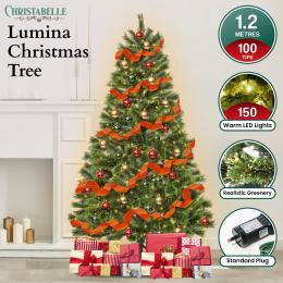 Christabelle 1.2m Prelit Lumina Pine Christmas Tree
