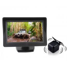 4.3In Lcd Monitor 12v Wireless Car Rearview Kit  Reversing Camera