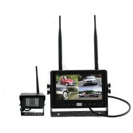 Digital Wireless 7In Quad Monitor Splitscreen Ccd Reversing 1x Camera