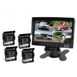 Elinz 7In Quad Monitor Splitscreen Colour Ccd Reversing with 4 Camera